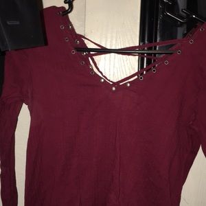 Maroon blouse